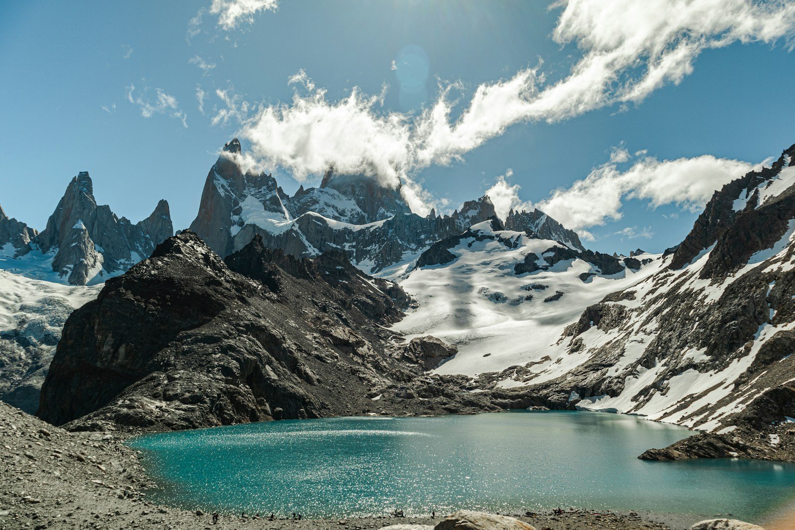 Laguna al pie del Fitz Roy, Patagonia argentina